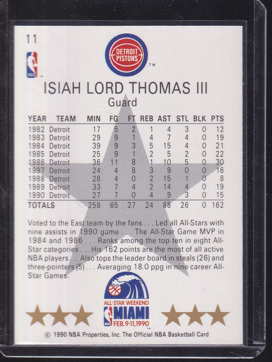 1990-91 Hoops #11 Isiah Thomas
