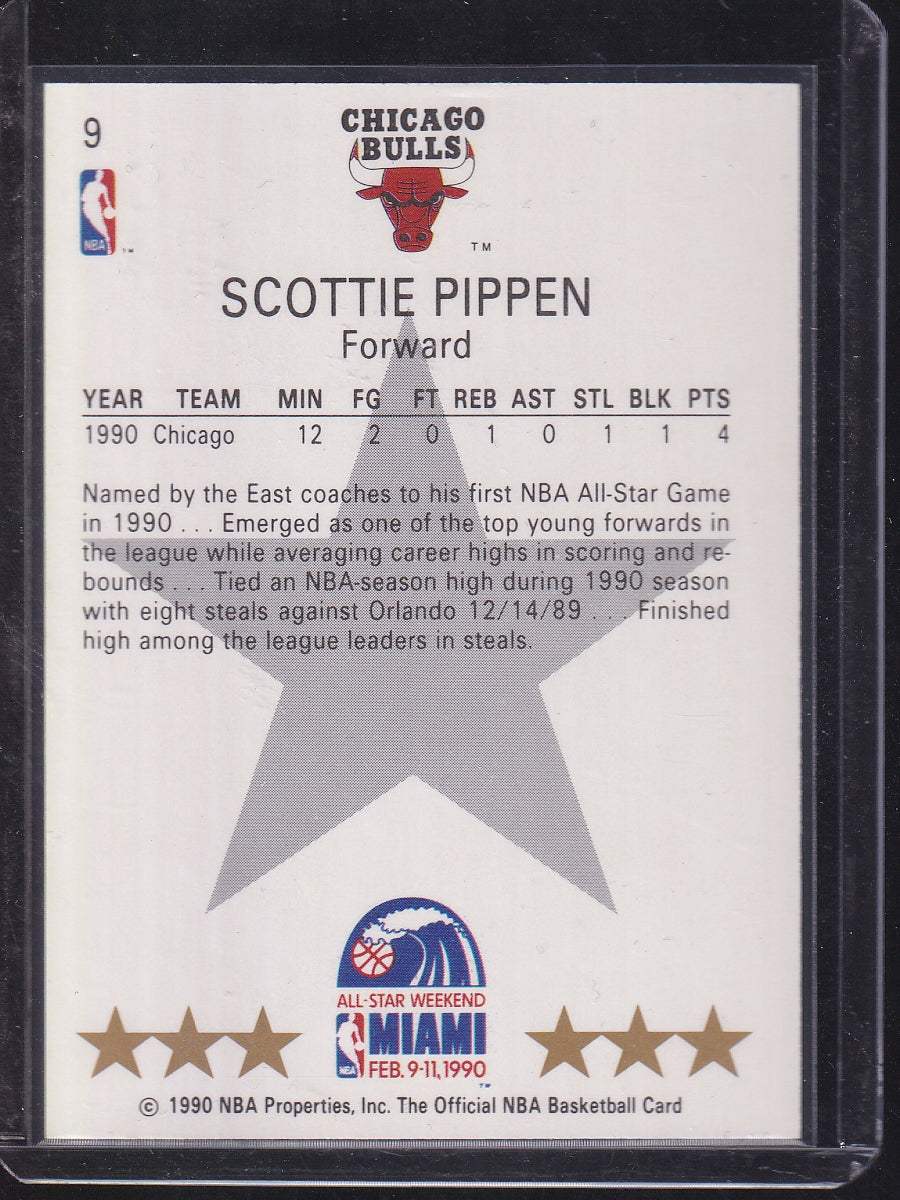 1990-91 Hoops #NNO Scottie Pippen All-Star Program Perforated