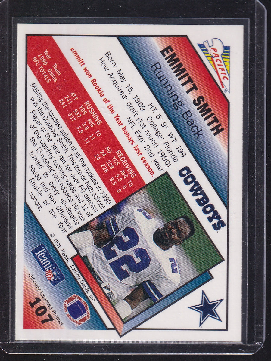 1991 Pacific #107 Emmitt Smith