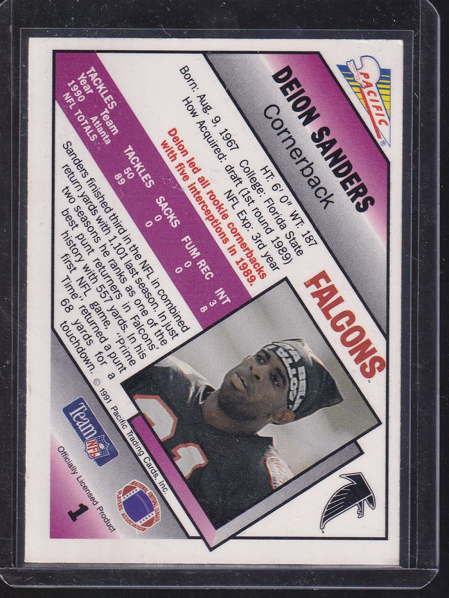 1991 Pacific #1 Deion Sanders
