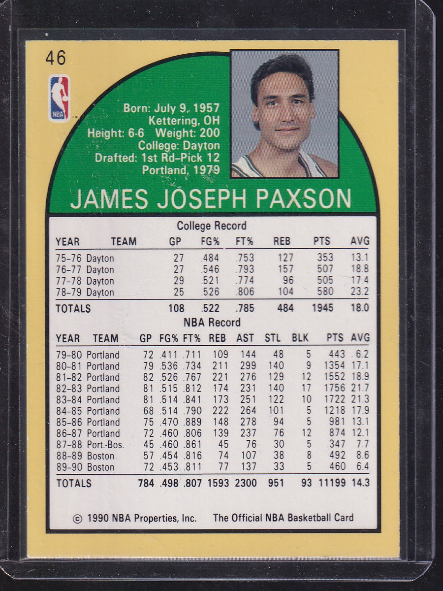 1990-91 Hoops #46 Jim Paxson