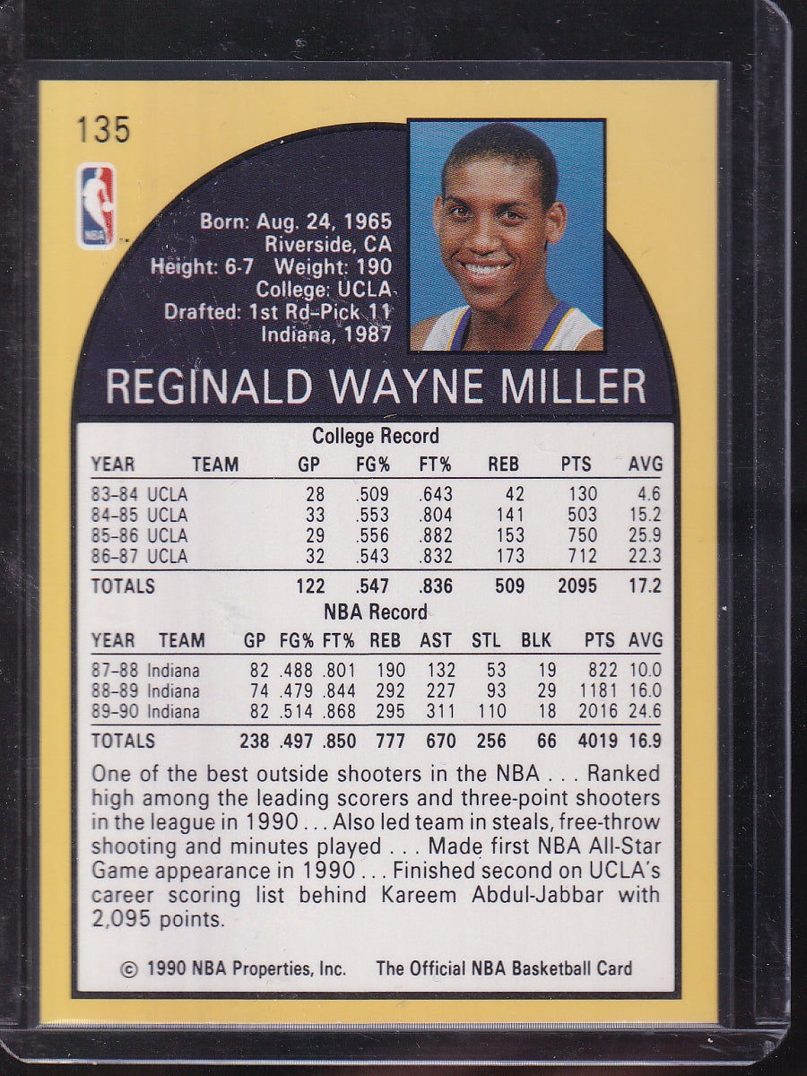 1990-91 Hoops #135 Reggie Miller