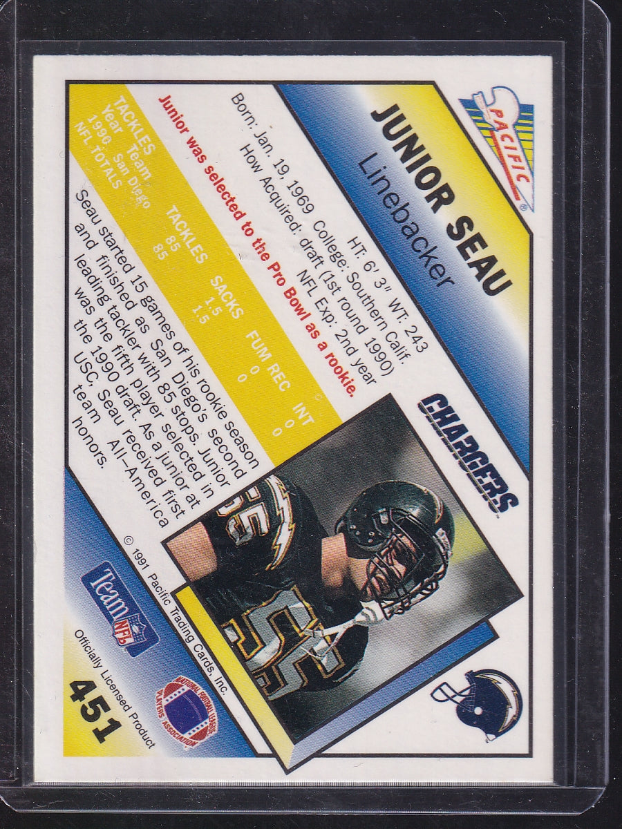 1991 Pacific #451 Junior Seau