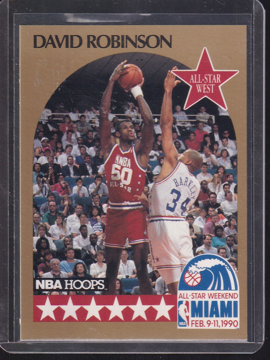 1990-91 Hoops #NNO David Robinson All-Star Program Perforated