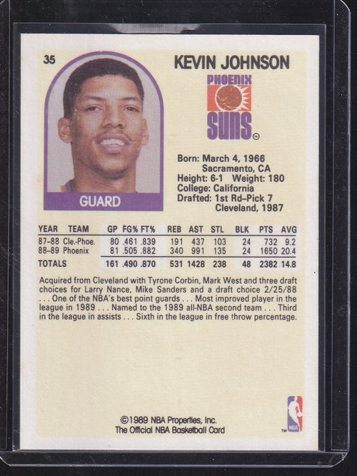 1989-90 Hoops #35 Kevin Johnson