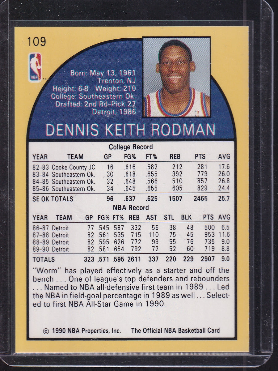 1990 Hoops Team Night Detroit Pistons #NNO Dennis Rodman