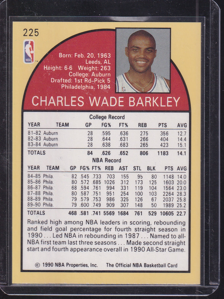 1990-91 Hoops #225 Charles Barkley