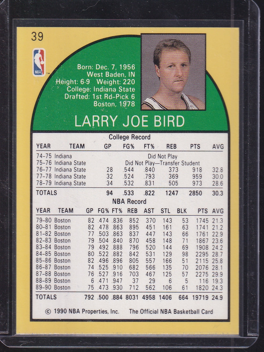 1990 Hoops Team Night Boston Celtics #NNO Larry Bird