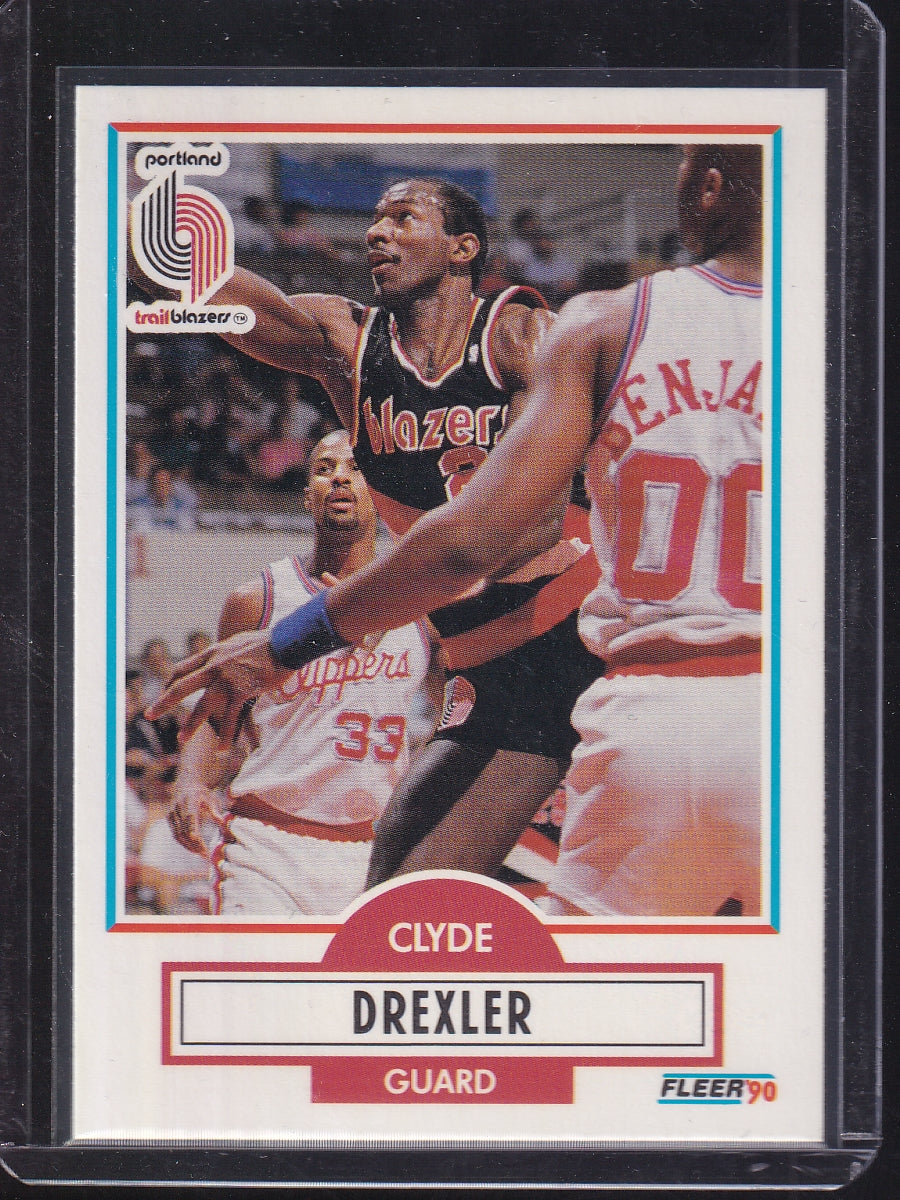 1990-91 Fleer #154 Clyde Drexler