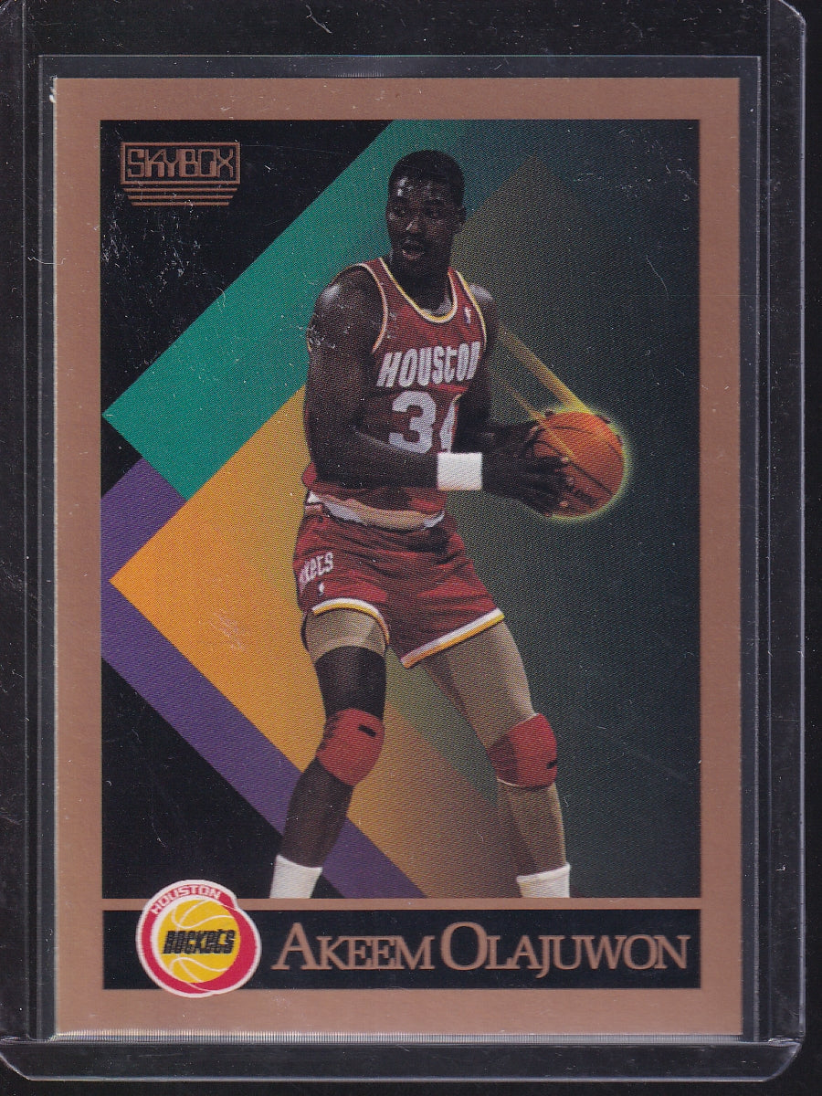 1990-91 SkyBox #110 Akeem Olajuwon