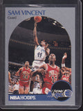 1990-91 Hoops #223 Sam Vincent / Michael Jordan wearing #12 jersey