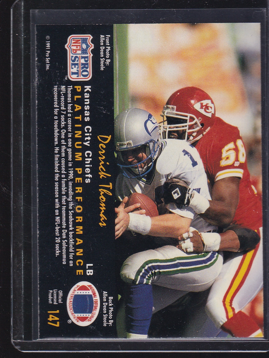 1991 Pro Set Platinum #147 Derrick Thomas