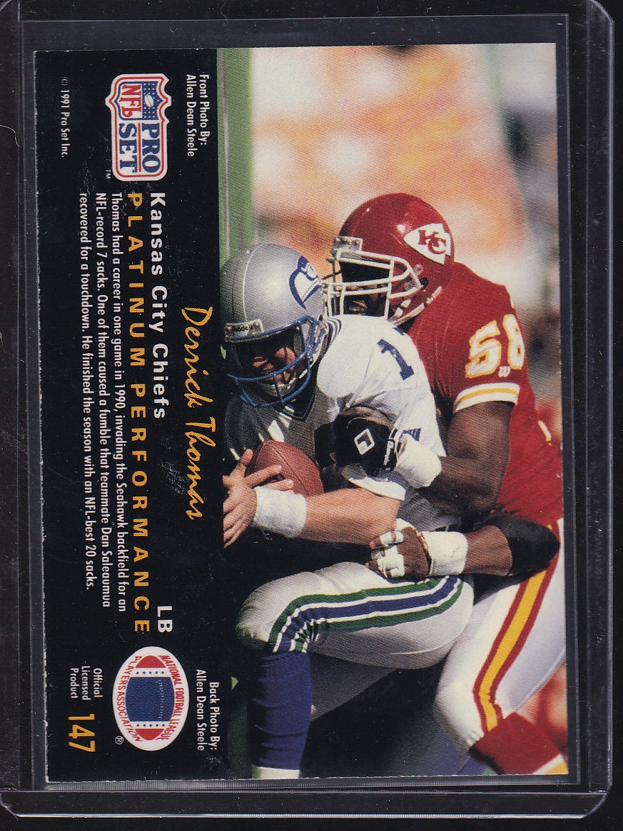 1991 Pro Set Platinum #147 Derrick Thomas