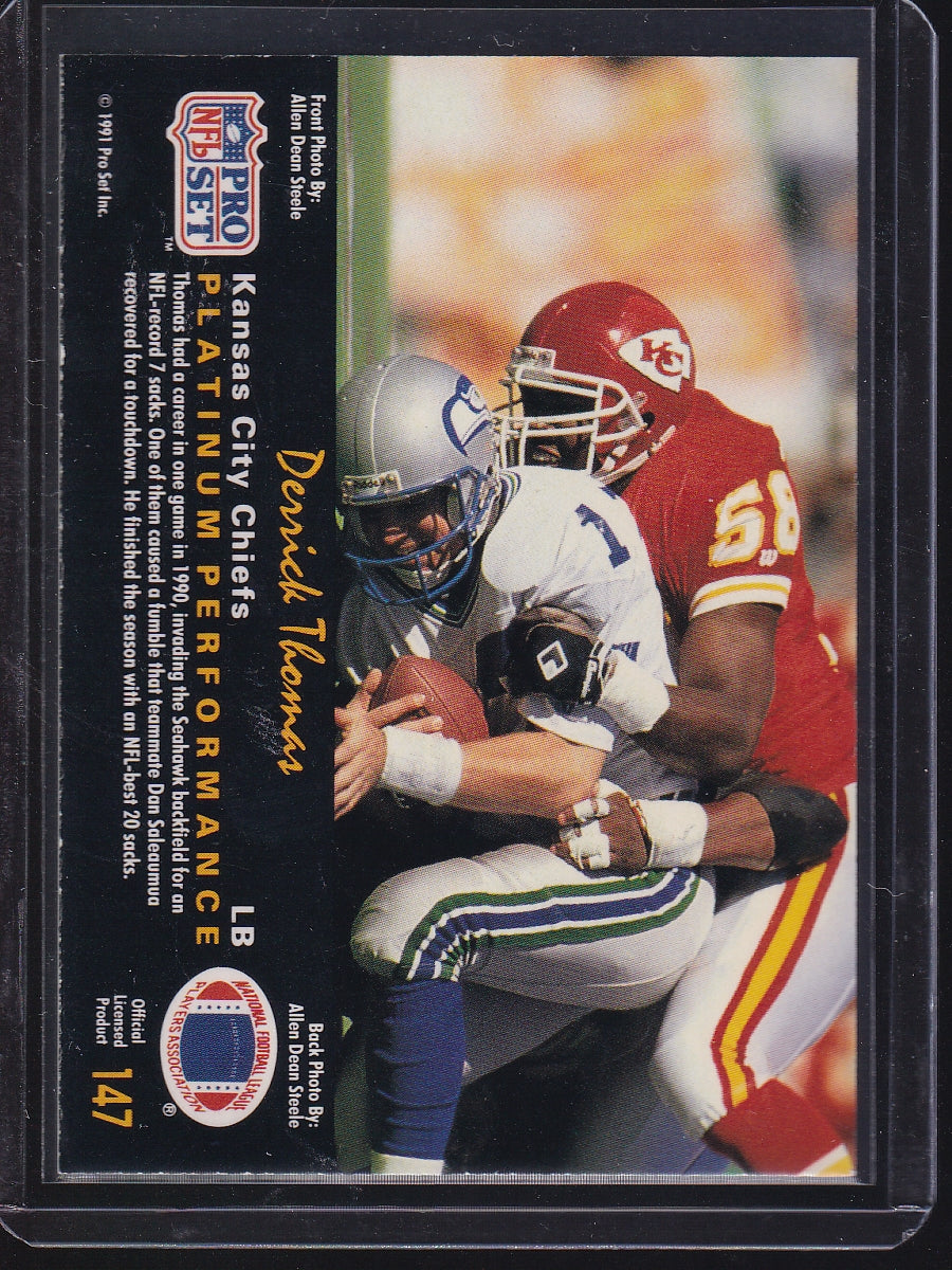 1991 Pro Set Platinum #147 Derrick Thomas