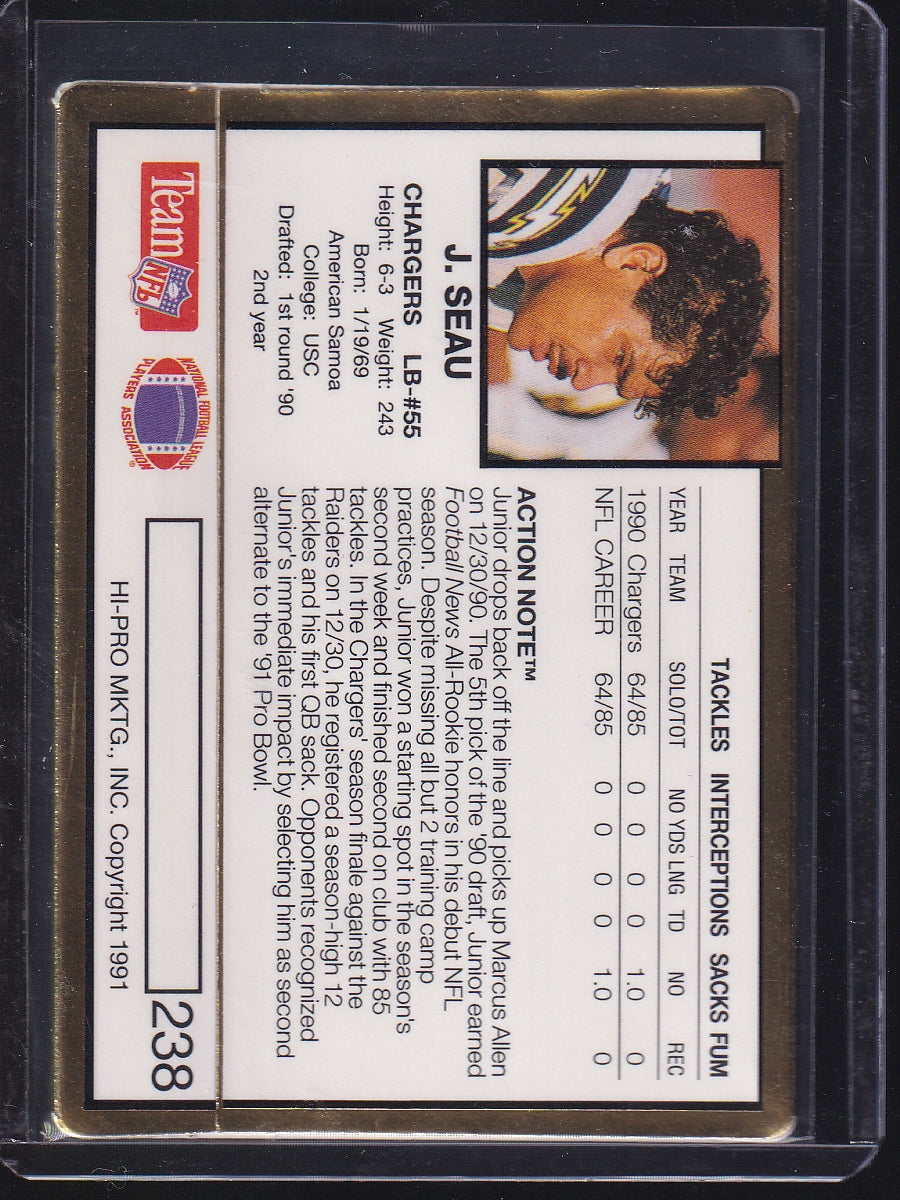 1991 Action Packed #238 Junior Seau