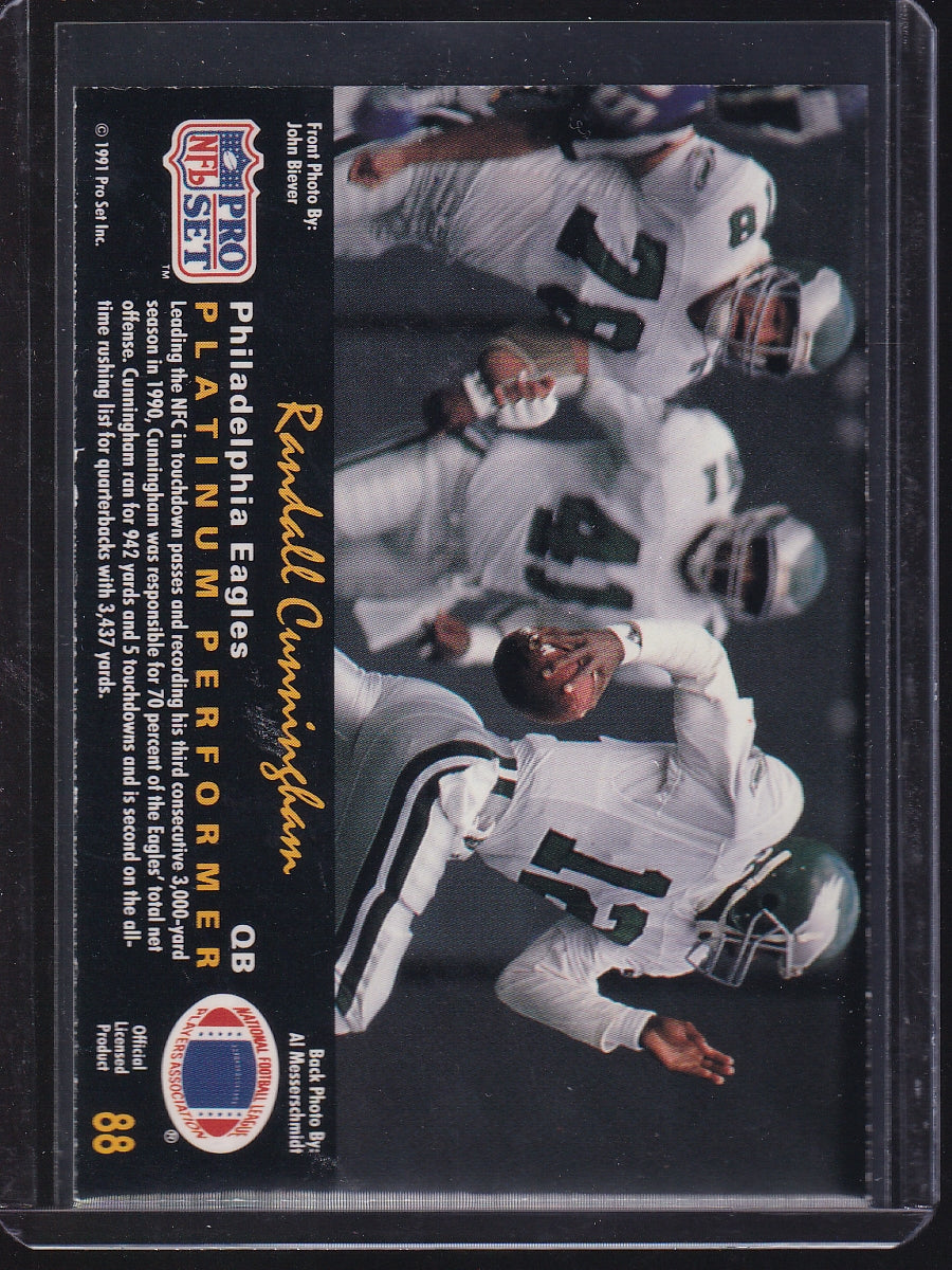 1991 Pro Set Platinum #88 Randall Cunningham