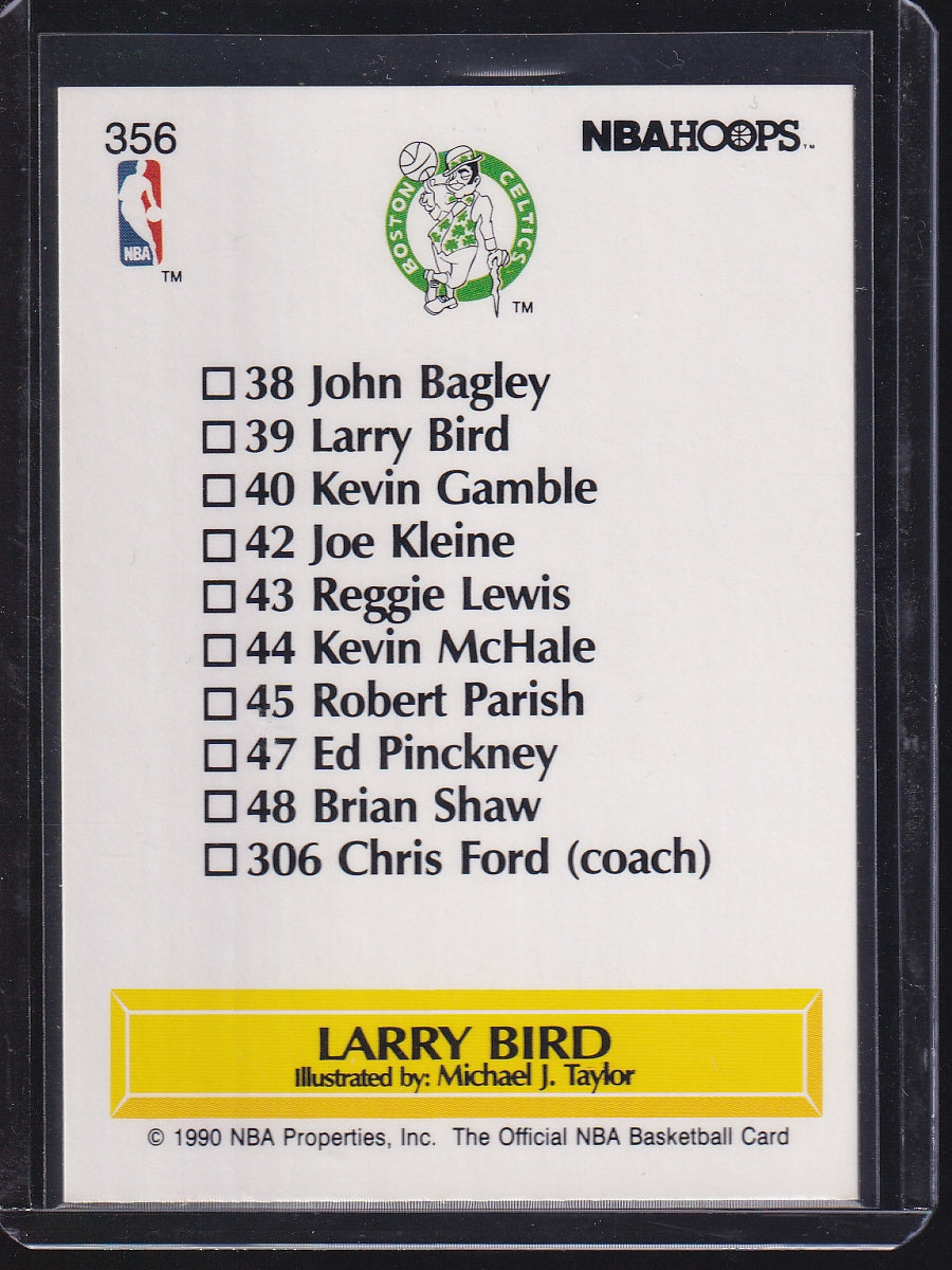 1990-91 Hoops #356 Larry Bird