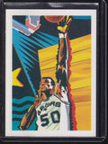 1990-91 Hoops #378b David Robinson Basketball half visible on front