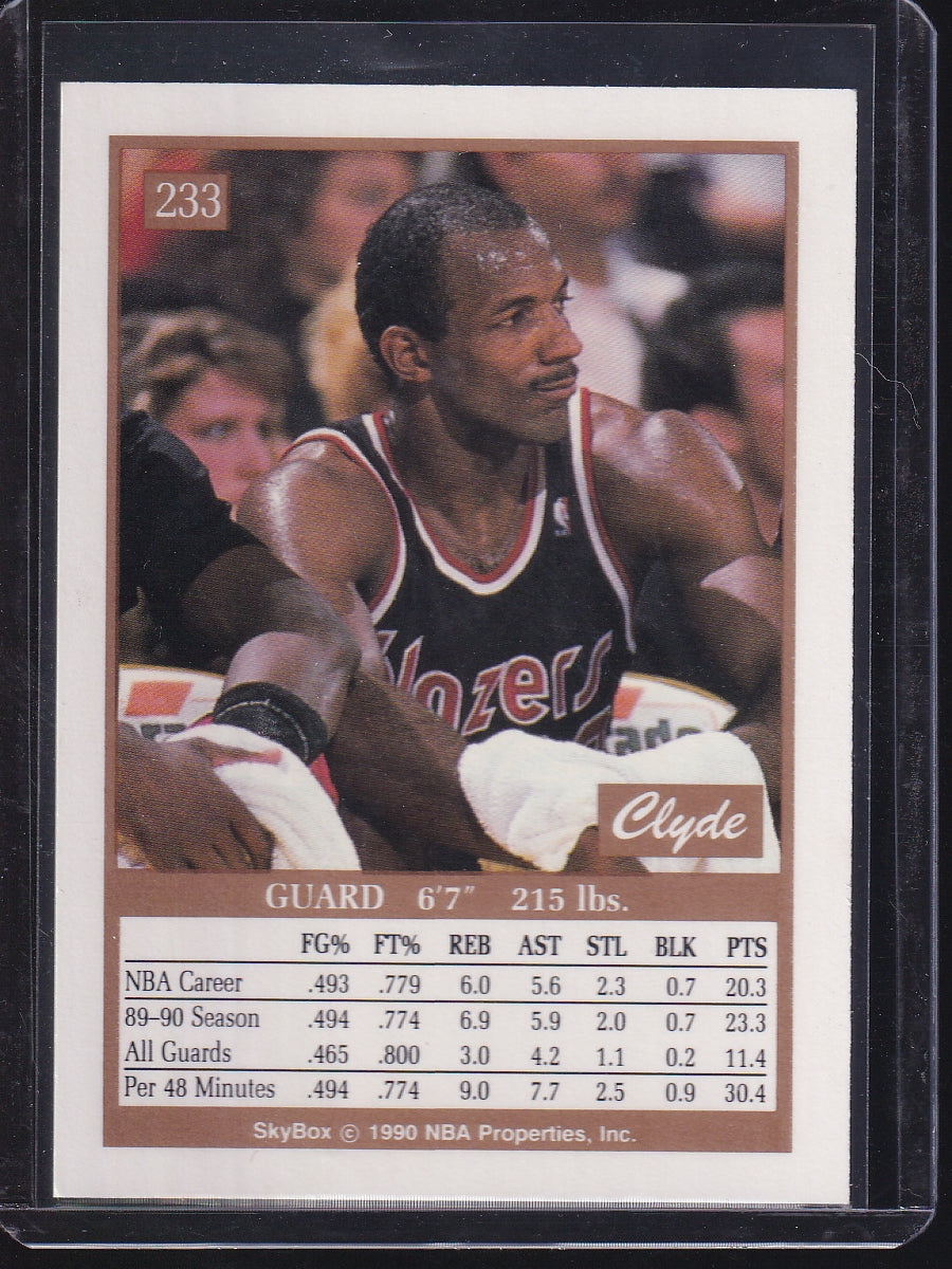 1990-91 SkyBox #233 Clyde Drexler