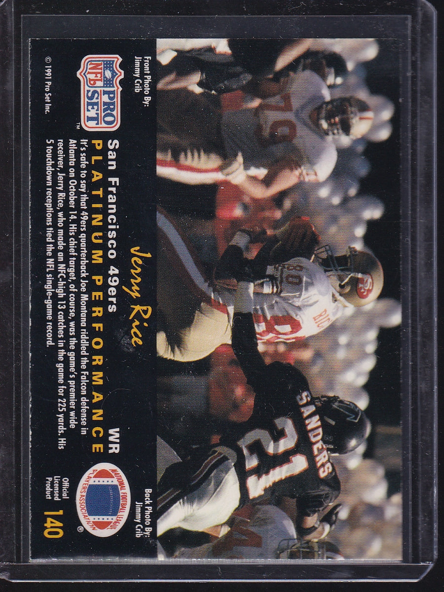 1991 Pro Set Platinum #140 Jerry Rice