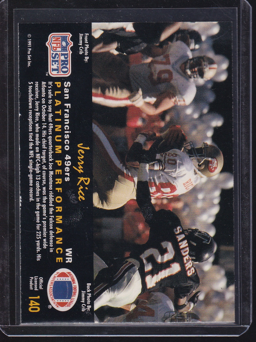 1991 Pro Set Platinum #140 Jerry Rice