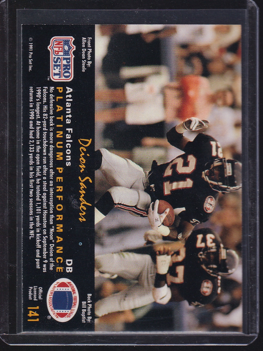 1991 Pro Set Platinum #141 Deion Sanders
