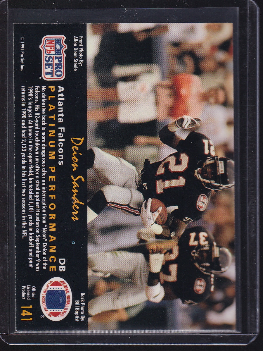 1991 Pro Set Platinum #141 Deion Sanders