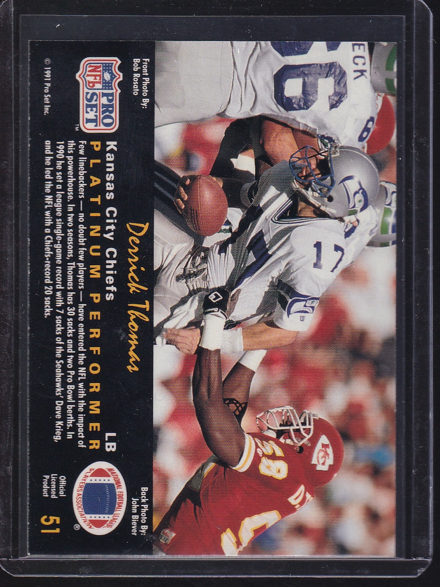 1991 Pro Set Platinum #51 Derrick Thomas