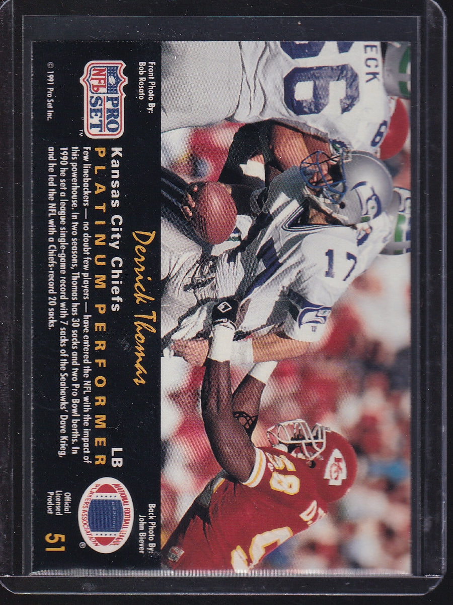 1991 Pro Set Platinum #51 Derrick Thomas