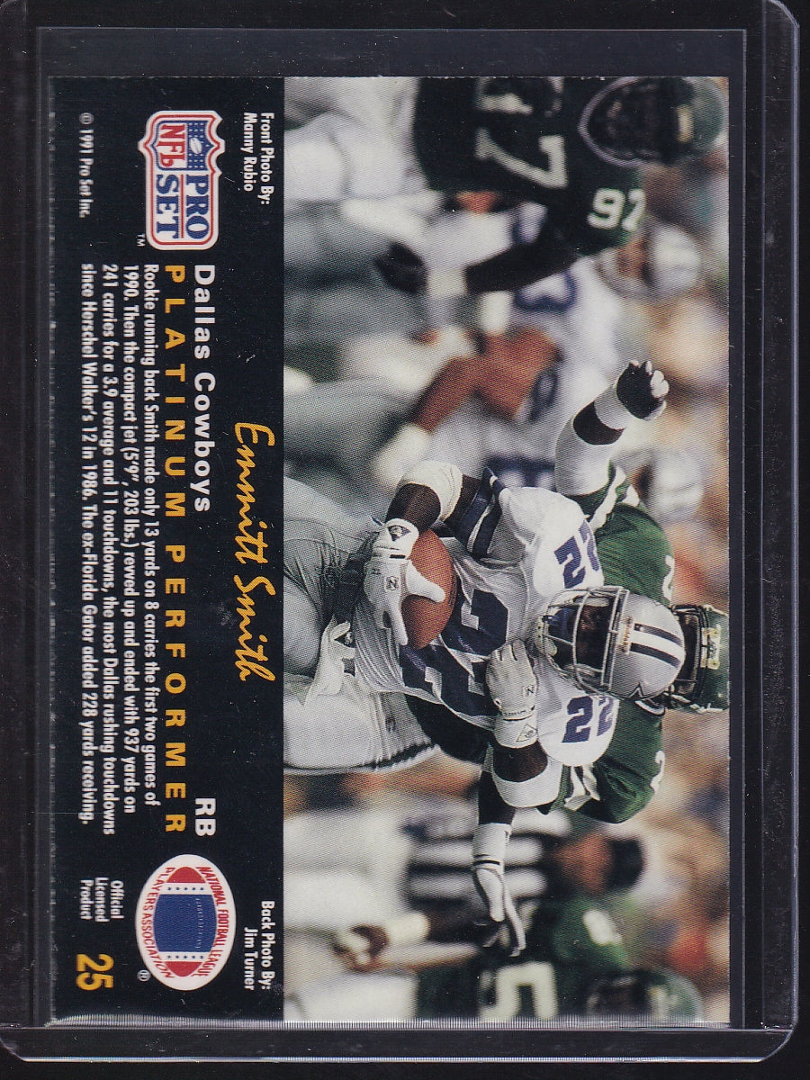1991 Pro Set Platinum #25 Emmitt Smith