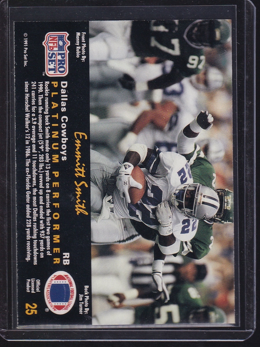 1991 Pro Set Platinum #25 Emmitt Smith