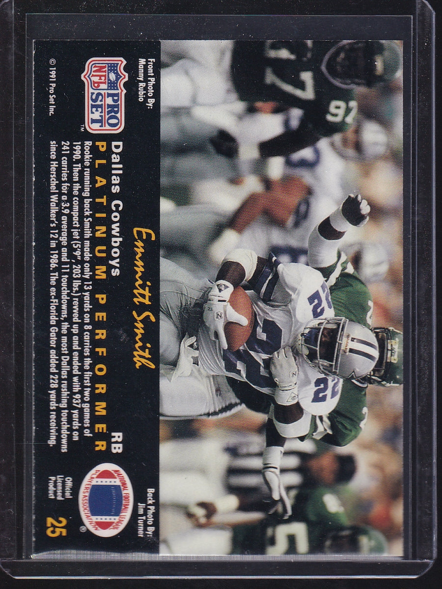 1991 Pro Set Platinum #25 Emmitt Smith