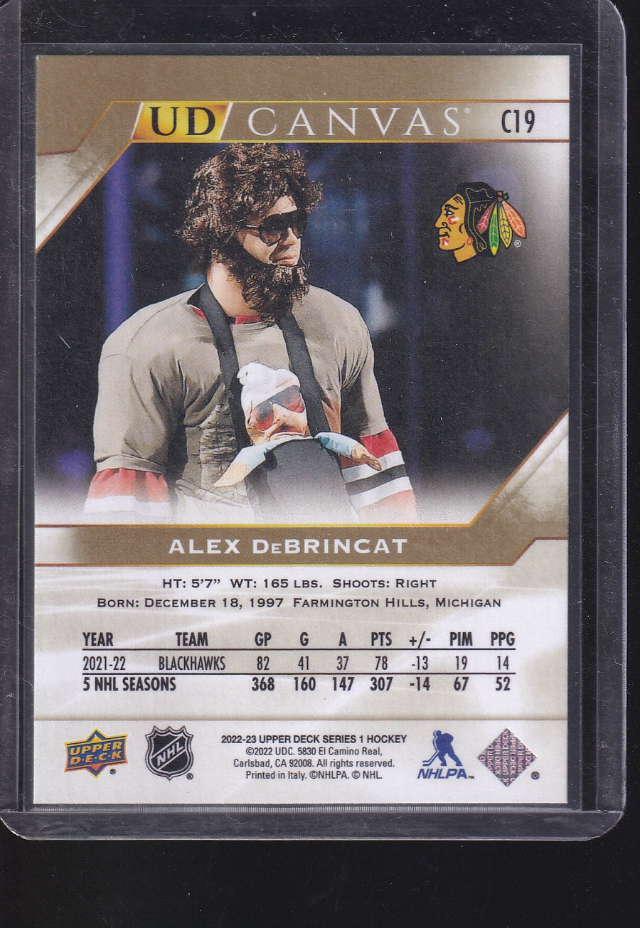 2022-23 Upper Deck #C19 Alex DeBrincat UD Canvas