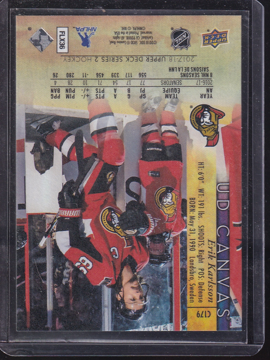 2017-18 Upper Deck #C179 Erik Karlsson UD Canvas