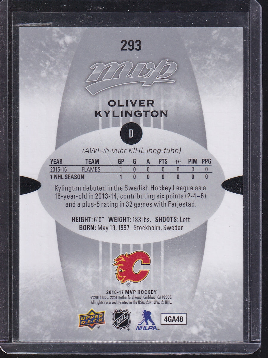 2016-17 Upper Deck MVP #293 Oliver Kylington