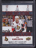 2017-18 Upper Deck Tim Hortons #GDA-2 Erik Karlsson Game Day Action