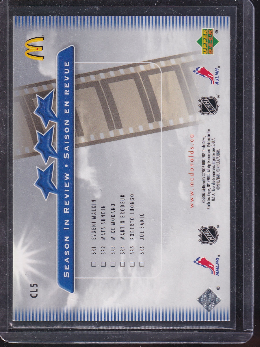 2007-08 Upper Deck McDonald's #CL5 Iginla / Kiprusoff / Phaneuf Checklist