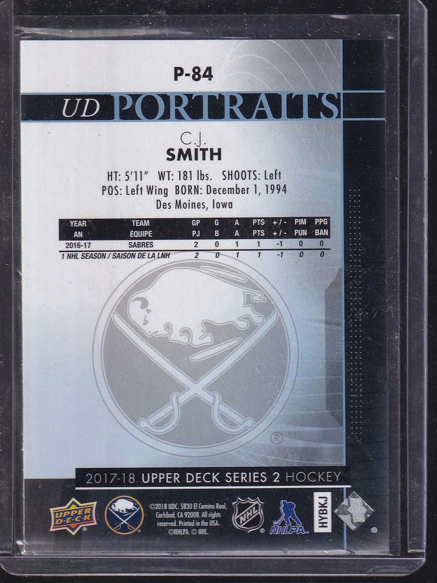 2017-18 Upper Deck #P-84 C.J. Smith UD Portraits