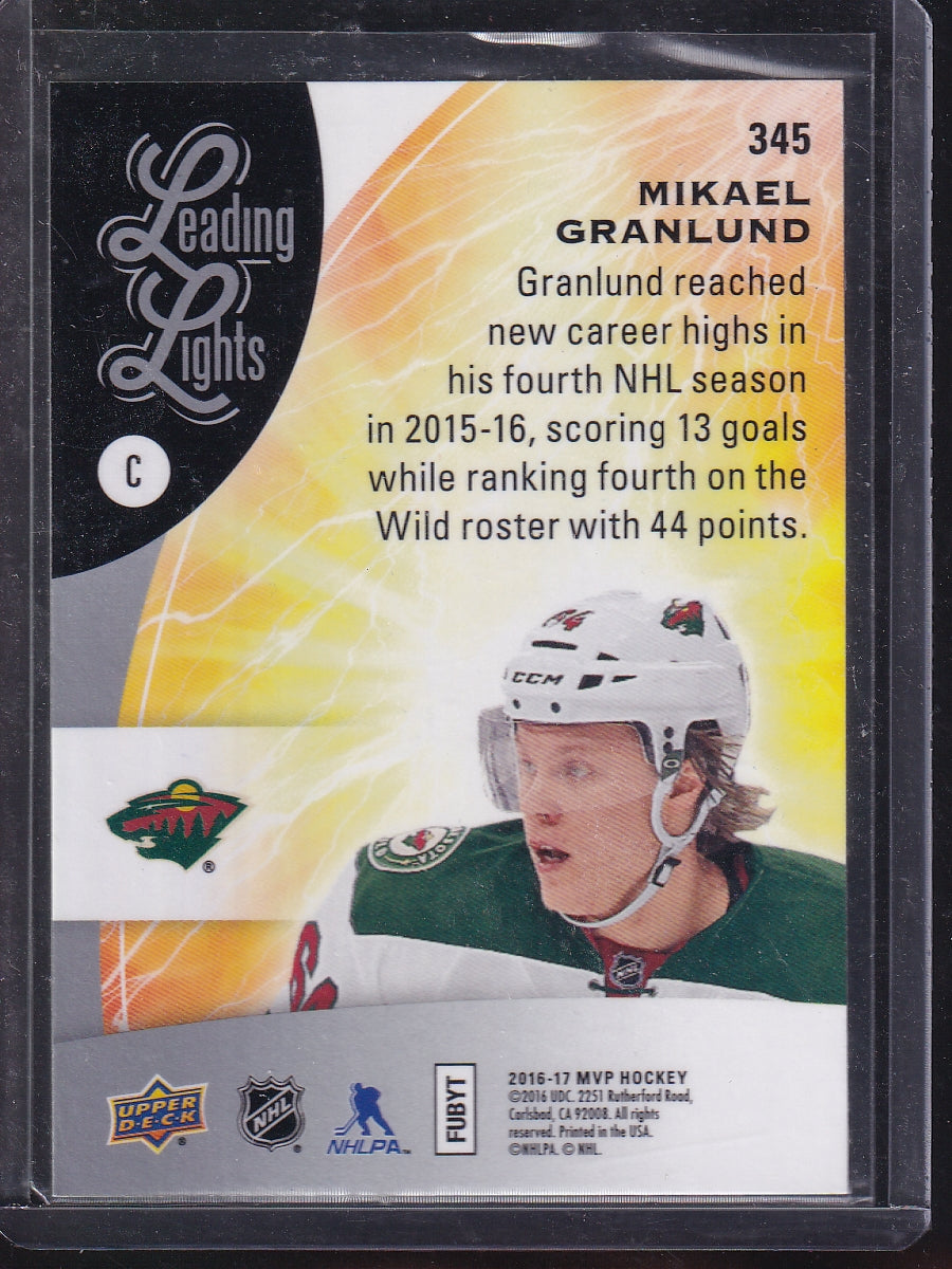 2016-17 Upper Deck MVP #345 Mikael Granlund