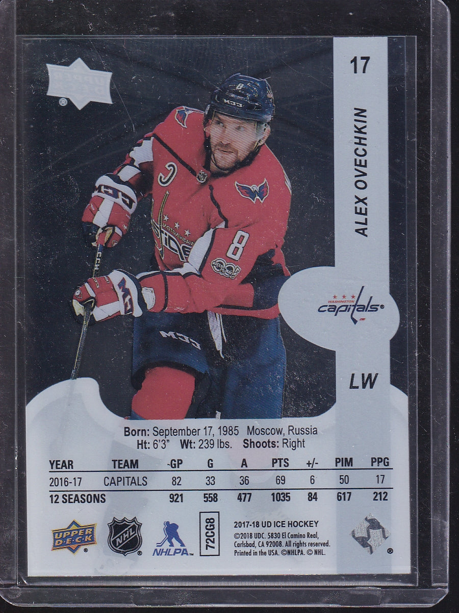 2017-18 Upper Deck Ice #17 Alex Ovechkin