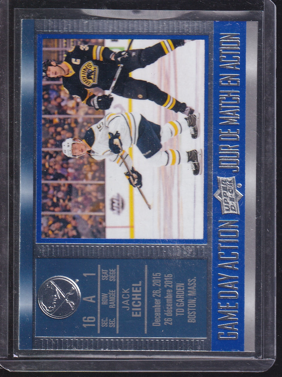 2016-17 Upper Deck Tim Hortons #GDA-2 Jack Eichel Game Day Action