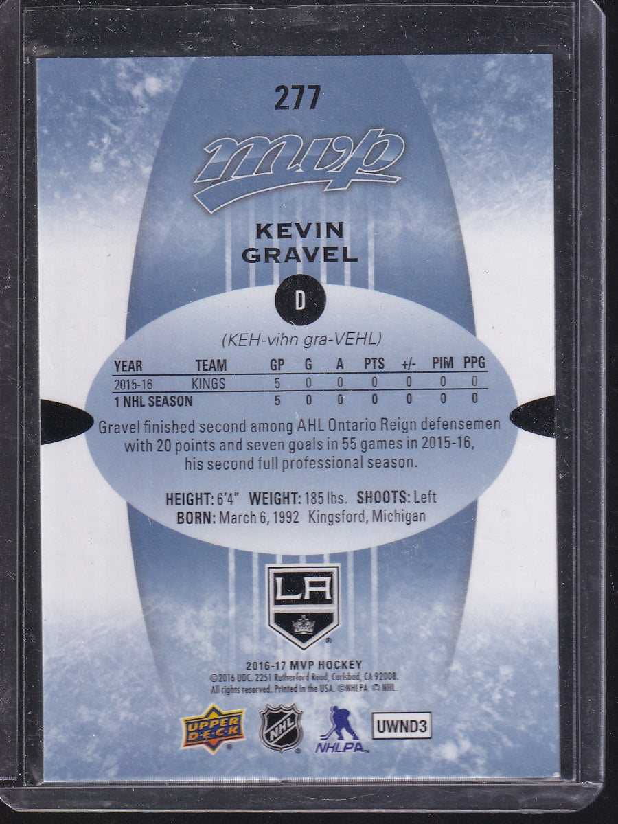 2016-17 Upper Deck MVP #277 Kevin Gravel