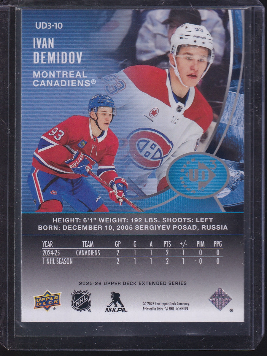 2025-26 Upper Deck #UD3-10 Ivan Demidov UD3