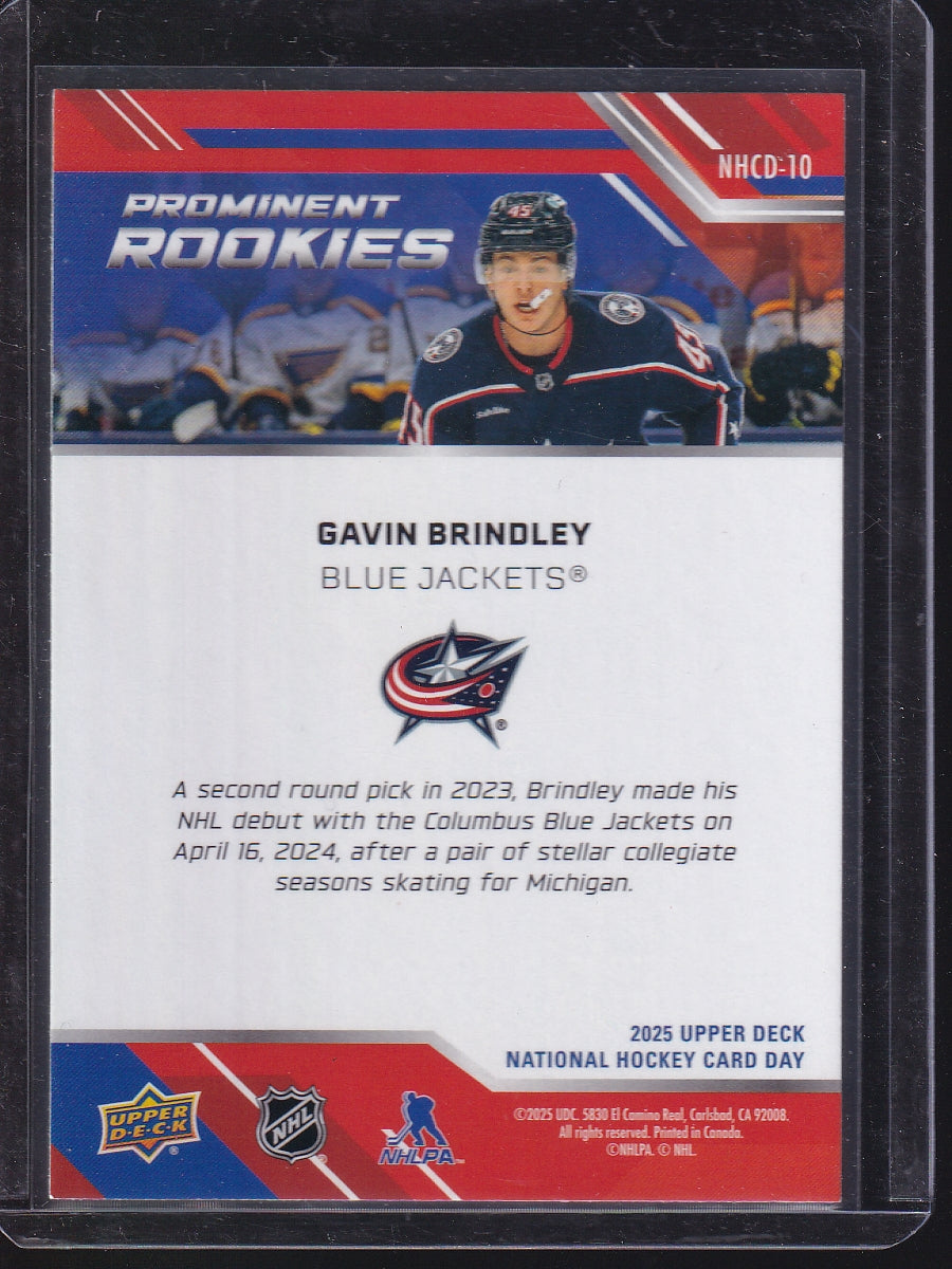2025 Upper Deck National Hockey Card Day #NHCD-10 Gavin Brindley