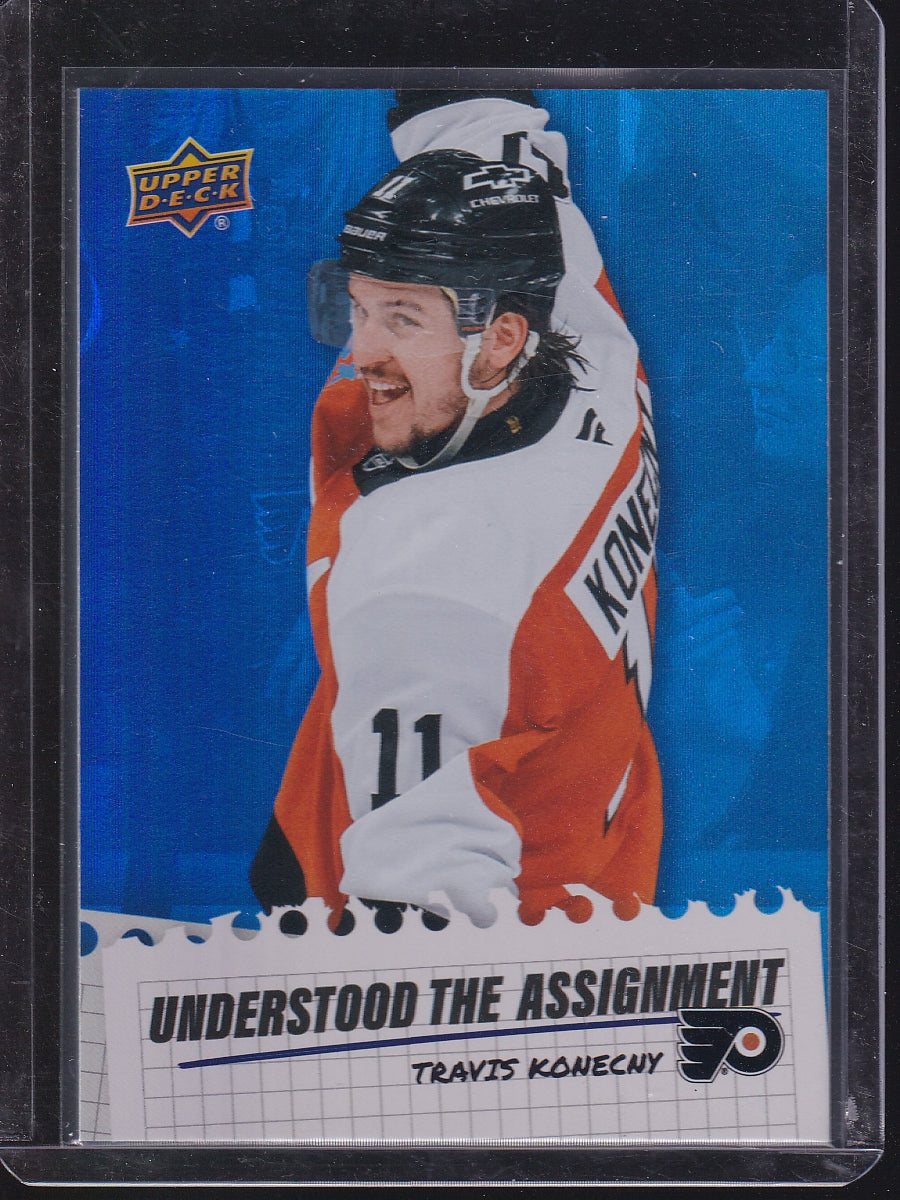 2025-26 Upper Deck #UA-23 Travis Konecny Understood the Assignment