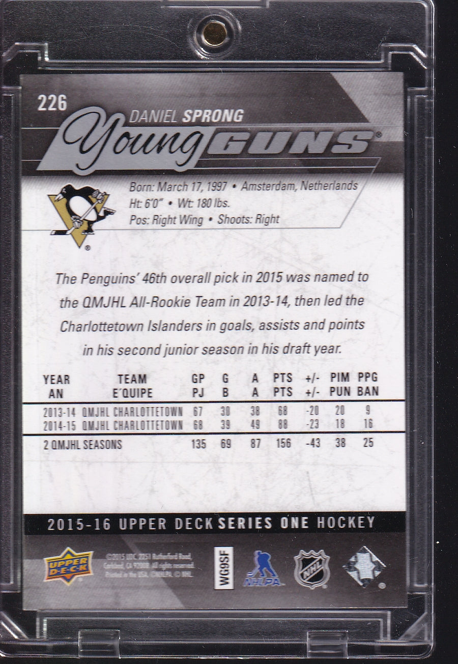 2015-16 Upper Deck #226 Daniel Sprong