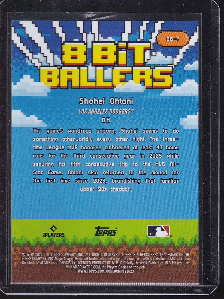 2026 Topps #8B-7 Shohei Ohtani 8 Bit Ballers