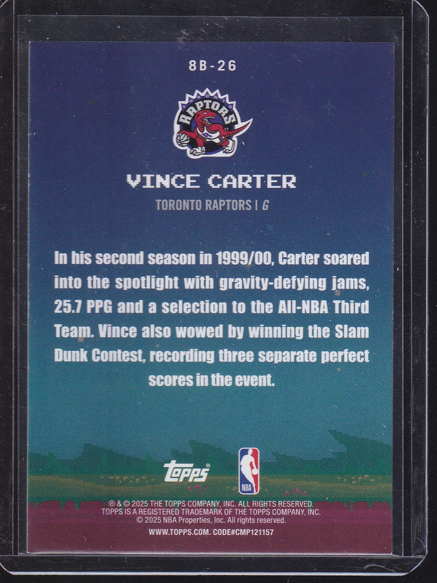 2025-26 Topps #8B-26 Vince Carter 8-Bit Ballers