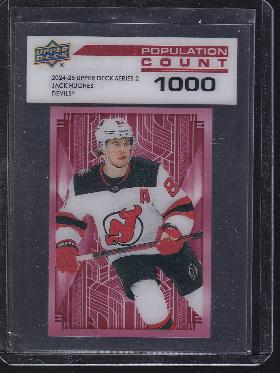 2024-25 Upper Deck #PC-54 Jack Hughes Population Count 1000