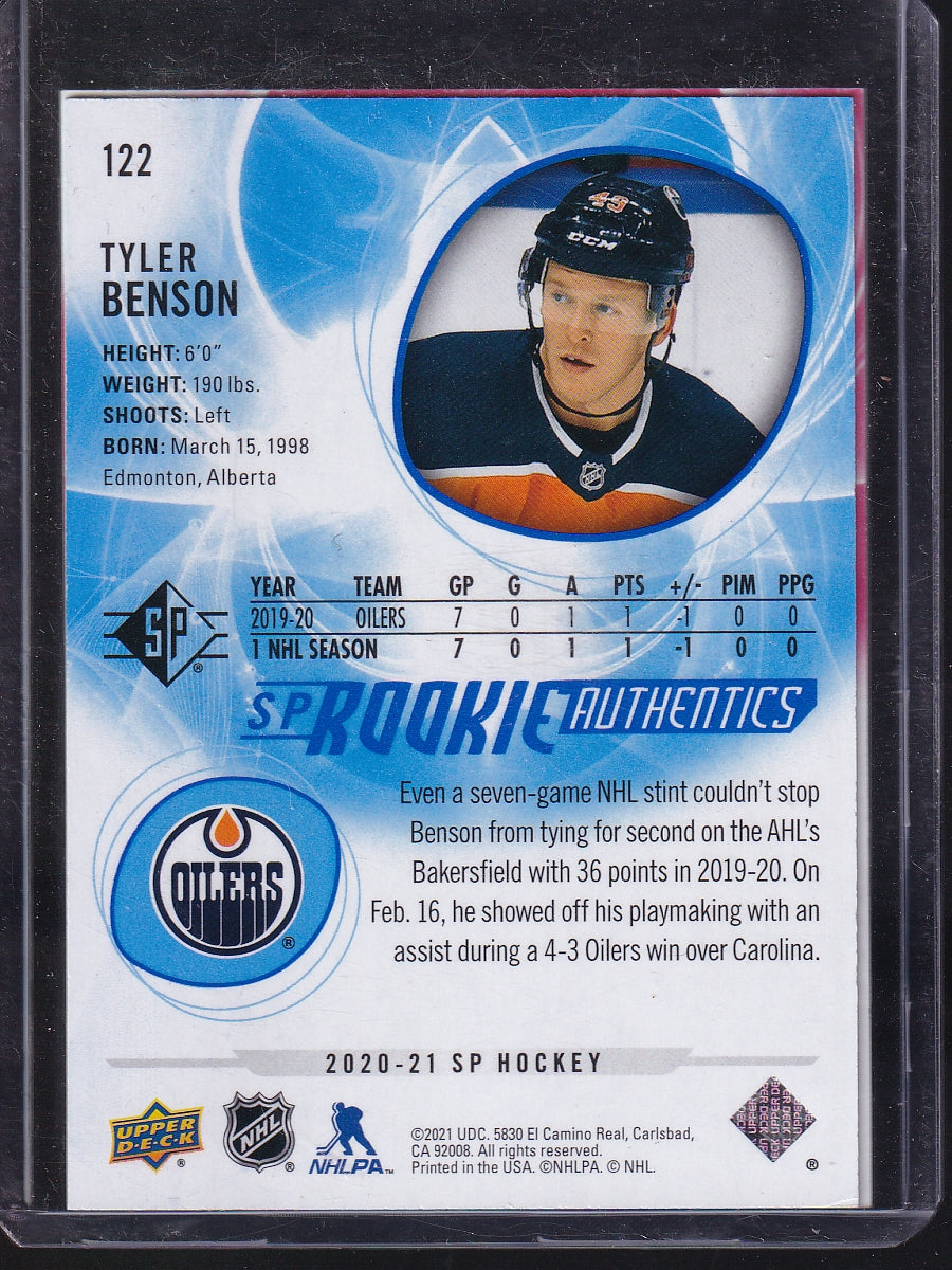 2020-21 SP #122 Tyler Benson Silver Spectrum #/1299